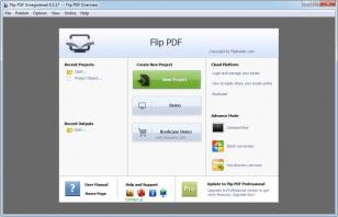 Flip PDF main screen