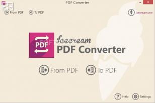 Icecream PDF Converter main screen