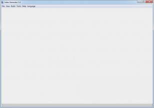 Index Generator main screen