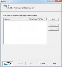 PDF FLY main screen
