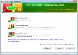 PDF to Flash Converter main screen