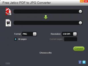 PDF2JPG Converter main screen