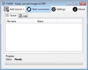 ToPDF main screen