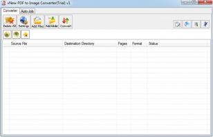 vNew PDF to Image Converter main screen