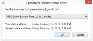 Ablebits Sender Time Zone Outlook main screen