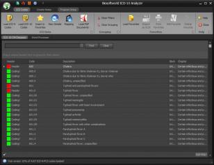 Biosoftworld ICD-10 Analyzer main screen