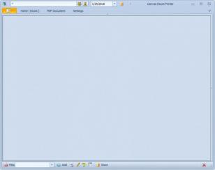 Canvas Dicom Printer main screen