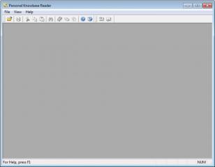 Personal Knowbase Reader main screen