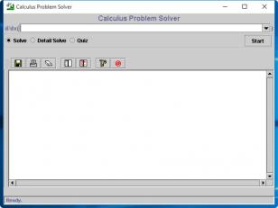 Calculus Problem Solver main screen