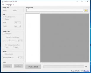CBZ Maker Tool main screen