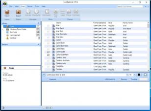 FontExplorer X Pro main screen