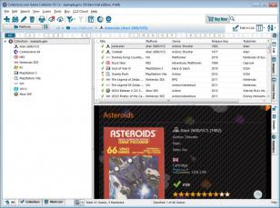 Game Collector main screen