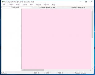 Genealogica Grafica main screen