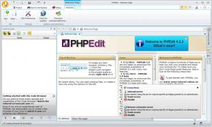 PHPEdit main screen