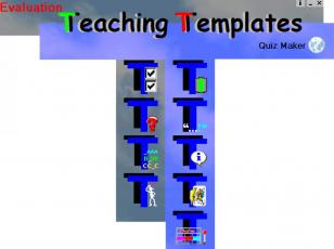 Teaching Templates Quiz Maker main screen