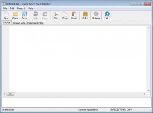Quick Batch File Compiler main screen