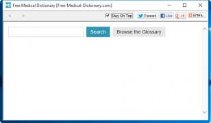 Free Medical Dictionary main screen