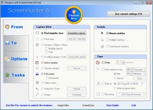 ScreenHunter Free main screen