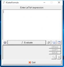 KLatexFormula main screen