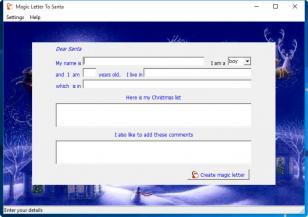 Magic Letter To Santa main screen