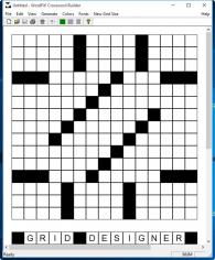 WordFit! Crossword Builder main screen