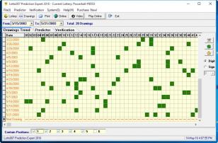 Lotto007 Prediction Expert 2016 main screen