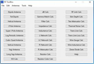 RF ToolBox main screen