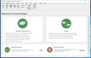 Visual Paradigm main screen