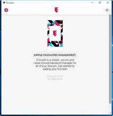Encryptr main screen