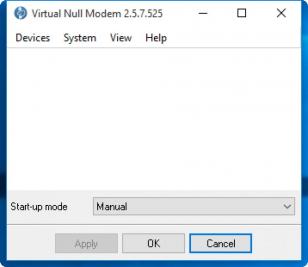 Virtual Null Modem main screen