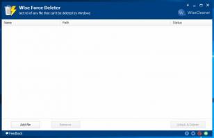 Wise Force Deleter main screen