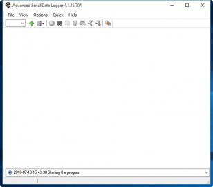Advanced Serial Data Logger main screen