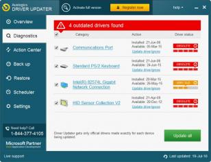 Auslogics Driver Updater main screen