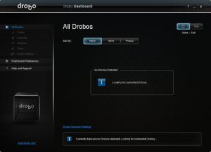 Drobo Dashboard main screen