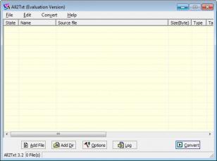 All2Txt main screen