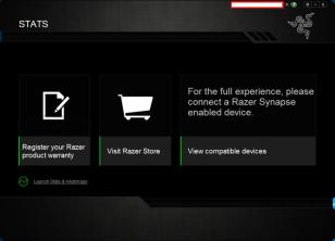 Razer Synapse main screen