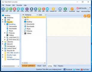 Total Mail Converter main screen