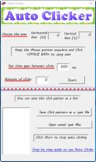 Auto Clicker main screen