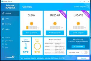 F-Secure BOOSTER main screen