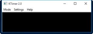 KTimer main screen