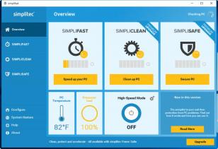 Simplifast main screen