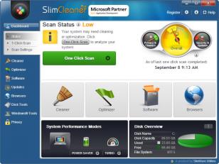 SlimCleaner Plus main screen