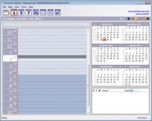 Calendarscope main screen