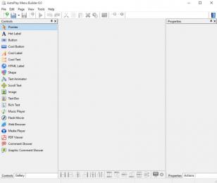 AutoPlay Menu Builder main screen