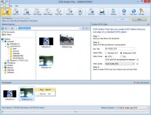 DVD Author Plus main screen