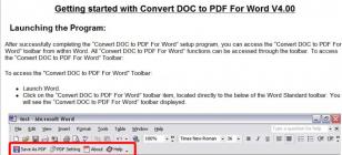 Convert DOC to PDF For Word main screen