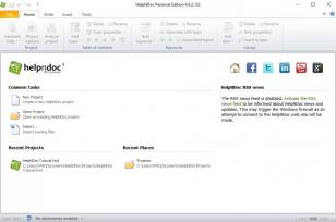 HelpNDoc Personal Edition main screen