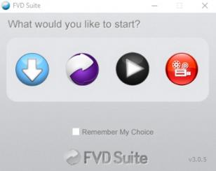 FVD Suite main screen