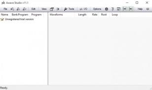 Awave Studio main screen