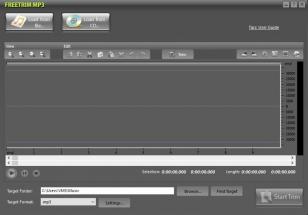 FreeTrim MP3 main screen